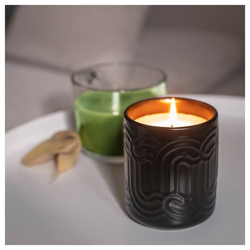 IKEA - SÖTRÖNN, scented candle in pot, black, 45 hr