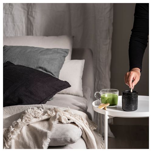 IKEA - SÖTRÖNN, scented candle in pot, black, 45 hr