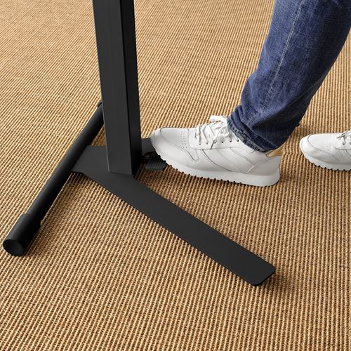 IKEA - MITTZON, yüksekliği ayarlanabilen çalışma masası, siyah, 66x50 cm