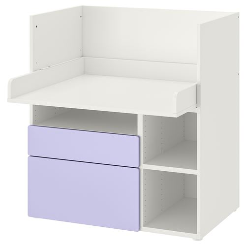 IKEA - SMASTAD, changing table, white-lilac, 90x79x100 cm