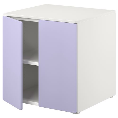 IKEA - PLATSA/SMASTAD, children's cabinet, white-lilac, 60x57x63 cm