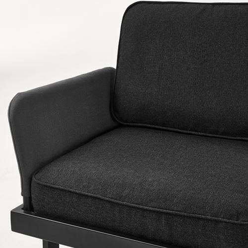 IKEA - REVSKAR, bahçe oturma grubu, antrasit