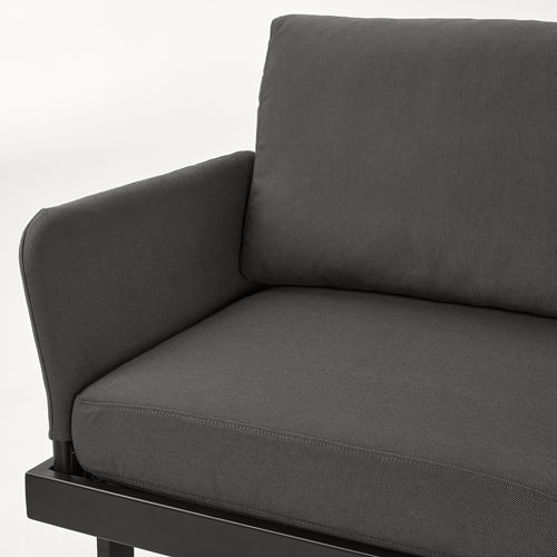 IKEA - REVSKAR, garden conversation set, anthracite
