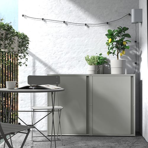 IKEA - SUNDSÖ, cabinet with door, grey, 60x35x86 cm