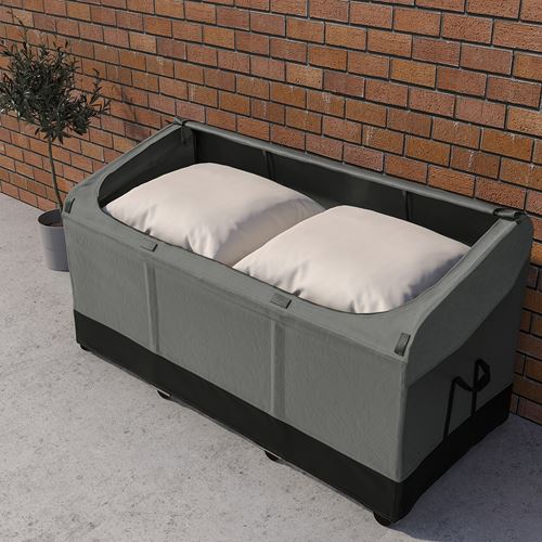 IKEA - VATTERSÖ, outdoor storage box, dark grey, 156x72x79 cm