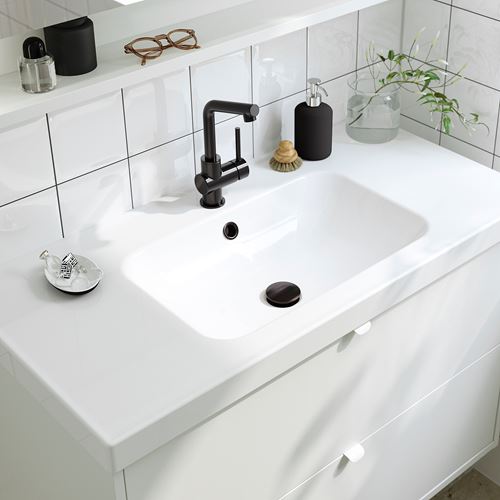 IKEA - TANNFORSEN/ORRSJÖN, lavabo dolabı kombinasyonu, beyaz, 102x49x69 cm