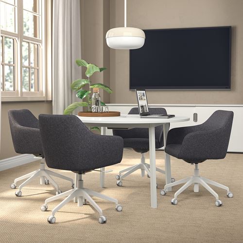 IKEA - MITTZON, conference table, white, 120x75 cm