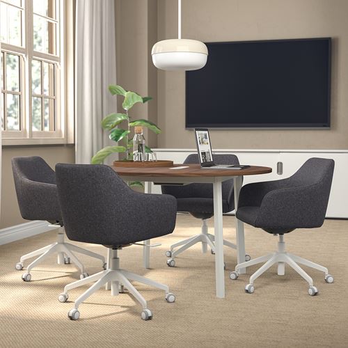 IKEA - TOSSBERG/LANGFJALL, office chair, gunnared dark grey-white