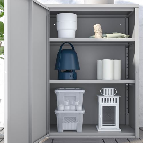 IKEA - SUNDSÖ, cabinet with door, grey, 60x35x86 cm