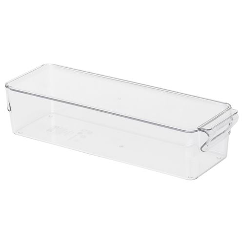 IKEA - KLIPPKAKTUS, storage box for fridge, transparent, 32x10x8 cm