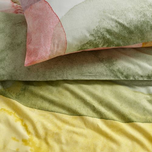 IKEA - OLYMPTISTEL, double quilt cover and 2 pillowcases, multicolour, 240x220/50x60 cm