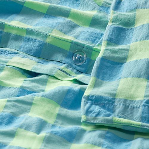 IKEA - RAGBLOMMA, double quilt cover and 2 pillowcases, light green-light blue, 240x220/50x60 cm