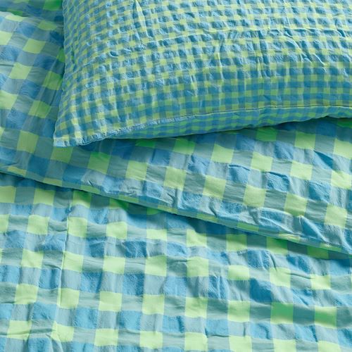 IKEA - RAGBLOMMA, single duvet cover sets, light green-light blue, 150x200/50x60 cm