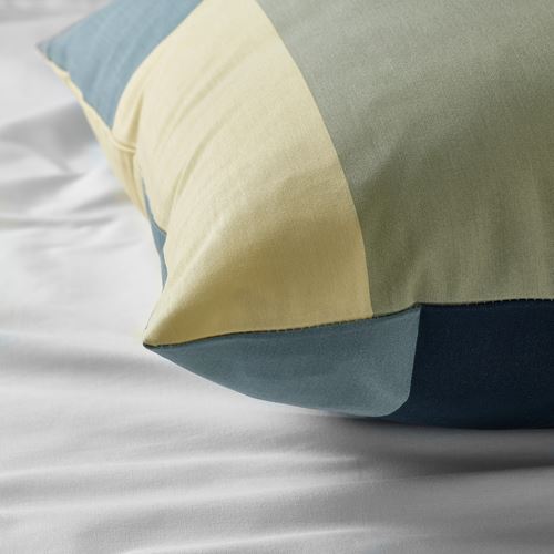 IKEA - BRUNKRISSLA, pillowcase, green-multicolor, 50x60 cm