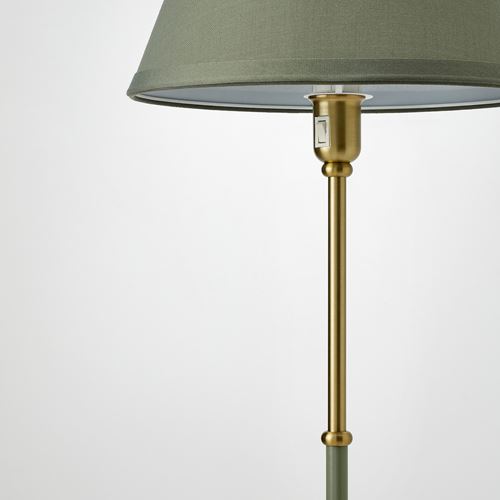 IKEA - FLYGHÖJD, yer lambası, pirinç-yeşil-gri, 143 cm