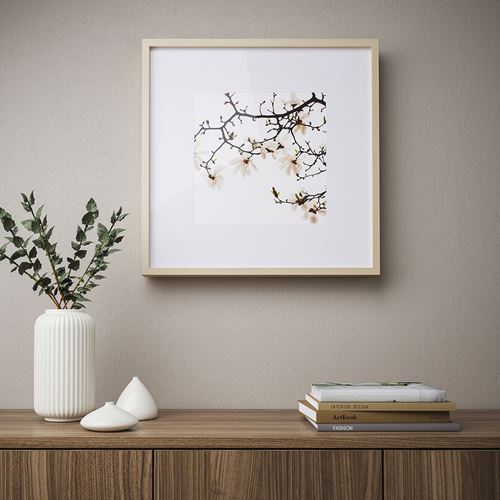 IKEA - SANNAHED, photo frame, birch effect, 50x50 cm