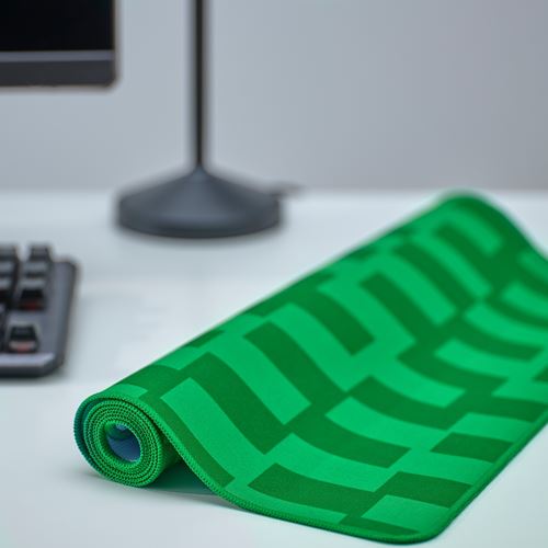 IKEA - BLASKATA, gaming mouse pad, green, 40x80 cm