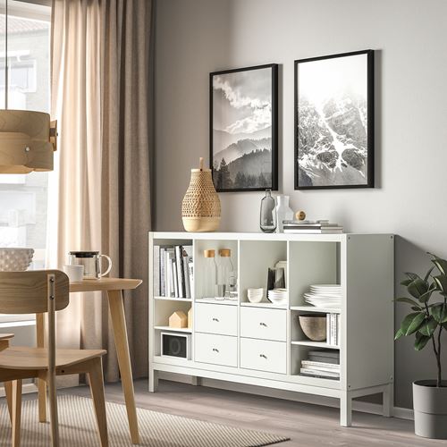 IKEA - KALLAX, Open Shelving Unit, white, 147x94 cm