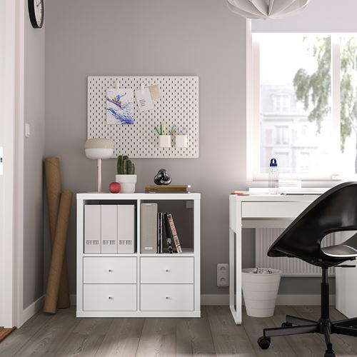 IKEA - KALLAX, Open Shelving Unit, white, 77x77 cm