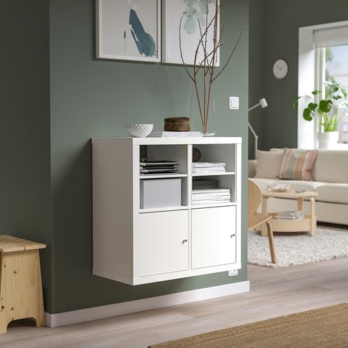 IKEA - KALLAX, Open Shelving Unit, white, 77x77 cm