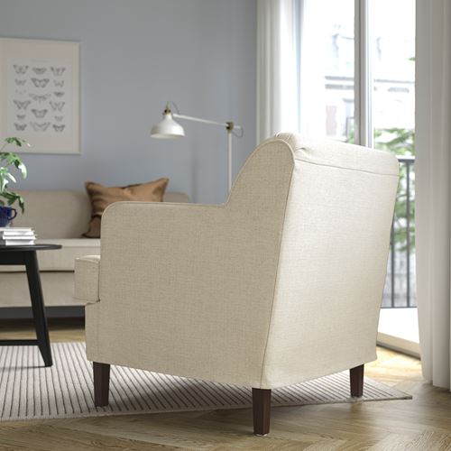 IKEA - ROCKSJÖN, tekli koltuk, kilanda açık bej