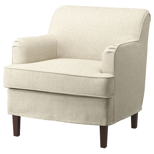 IKEA - ROCKSJÖN, armchair cover, kilanda light beige