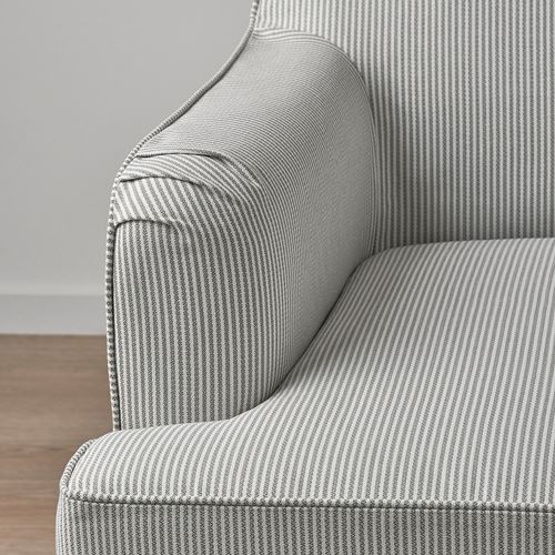 IKEA - ROCKSJÖN, armchair, klovsta gray-white