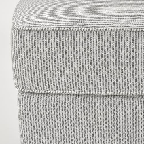 IKEA - ROCKSJÖN, pouffe, klovsta gray-white