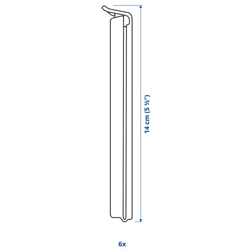 IKEA - BEVARA, paket mandalı, antrasit-koyu sarı