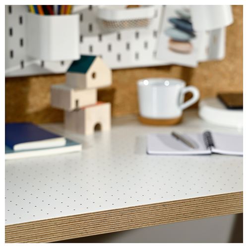 IKEA - LAGKAPTEN, desk table top, white/black, 120x60 cm