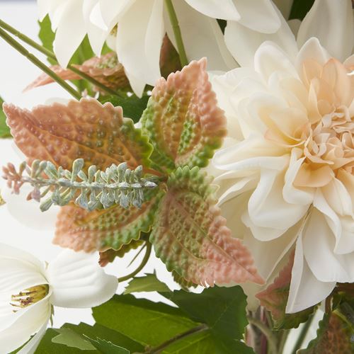 IKEA - SMYCKA, artificial bouquet, white, 55 cm