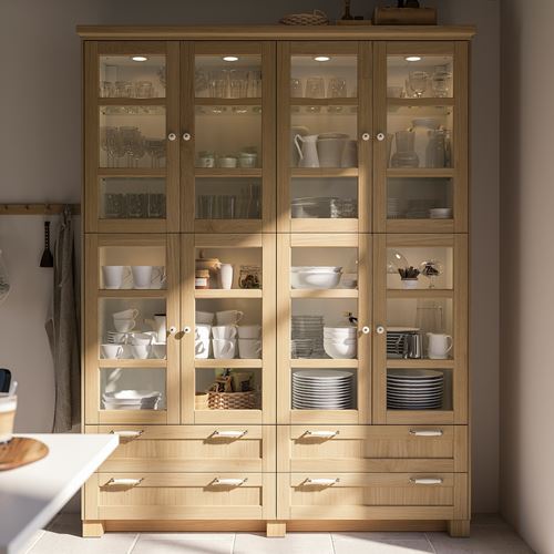 IKEA - FORSBACKA, süpürgelik, meşe görünümlü, 220x8 cm