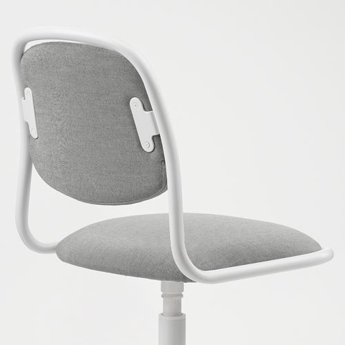 IKEA - ÖRFJALL, child's desk chair, white-vissle light grey