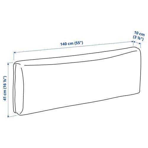 IKEA - KLAGSHAMN, sırt minderi, skiftebo koyu gri
