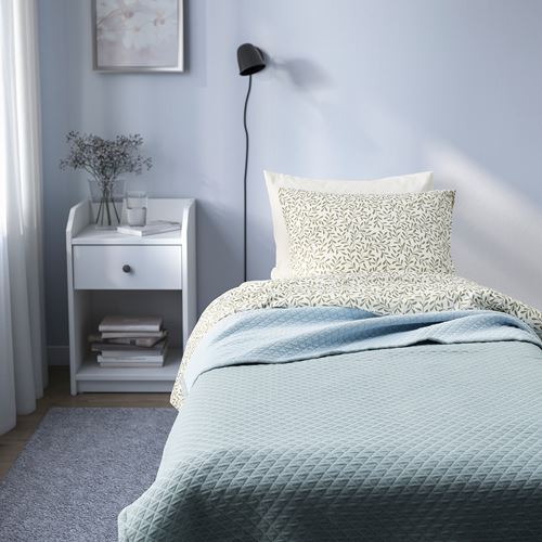 IKEA - PRAKTVIAL, bedspread/blanket, blue, 160x250 cm