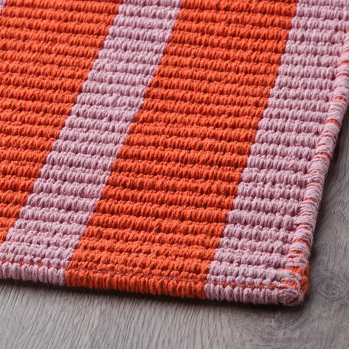 IKEA - VAGSKYLT, runner rug, pink/orange, 80x150 cm