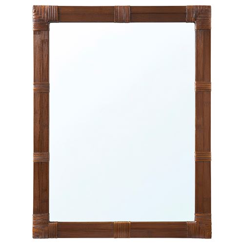 IKEA - KLIBBAL, wall mirror, brown, 47x62 cm