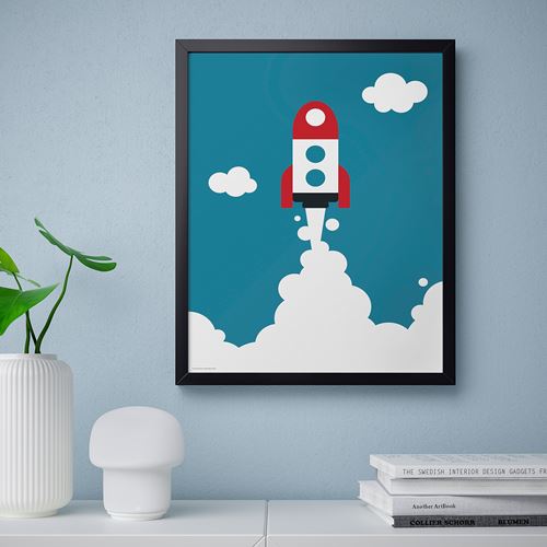 IKEA - BILD, poster, çok renkli, 40x50 cm
