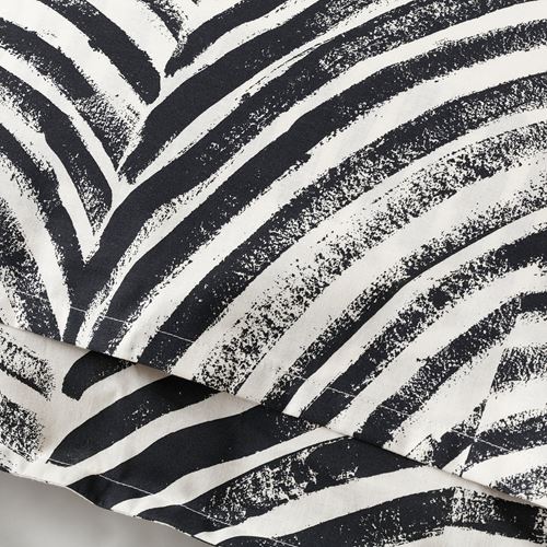 IKEA - FRÖDD, pillowcase, black-white, 50x60 cm