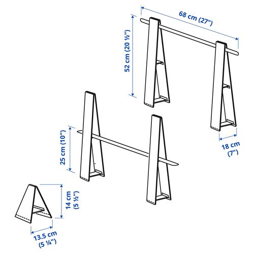 IKEA - SKRATTMAS, obstacle course, blue/red