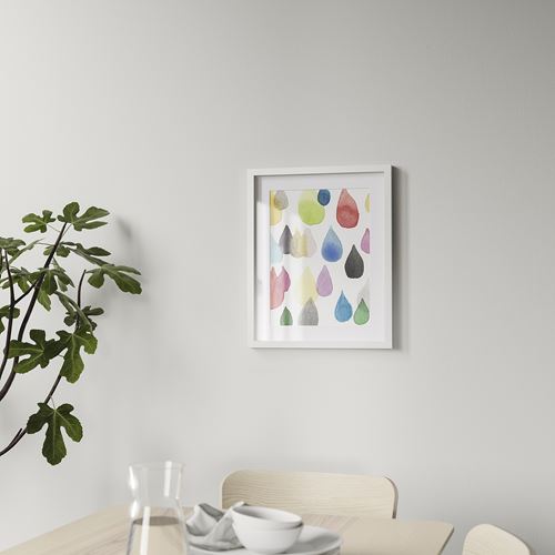 IKEA - RÖDALM, white frame, white, 40x50 cm