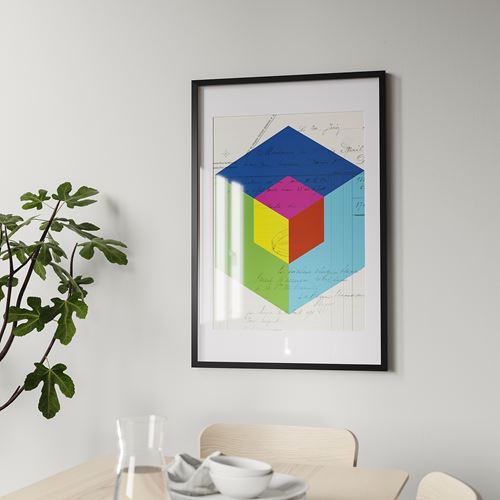 IKEA - RÖDALM, black frame, black, 61x91 cm