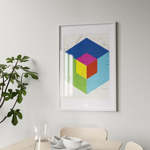 IKEA - RÖDALM, white frame, white, 61x91 cm