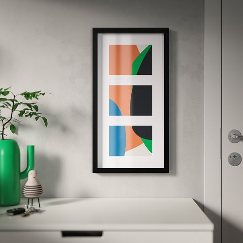 IKEA - RÖDALM, black frame, black, 55x28 cm