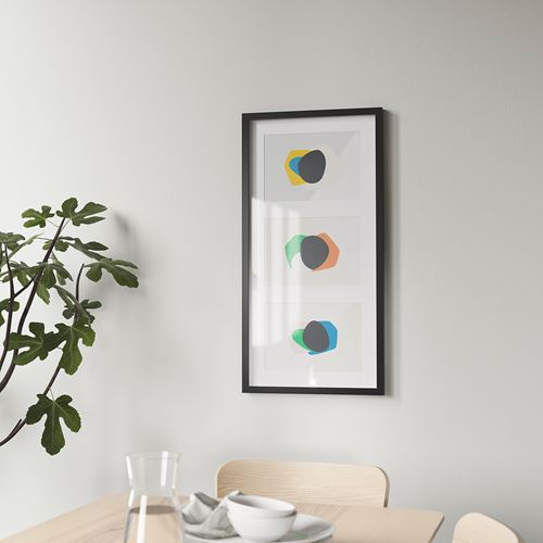 IKEA - RÖDALM, black frame, black, 81x40 cm