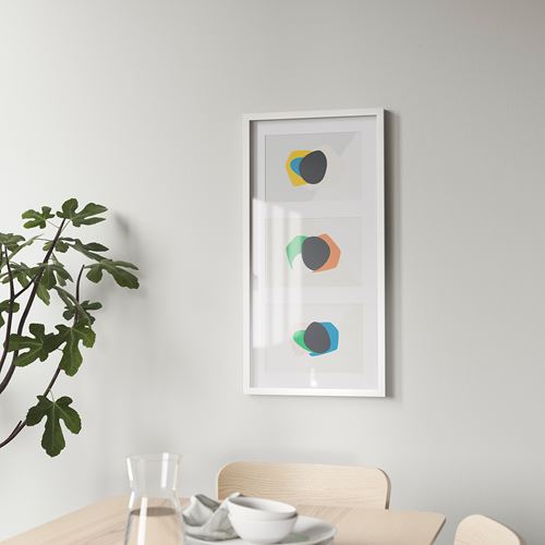 IKEA - RÖDALM, white frame, white, 81x40 cm