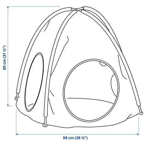 IKEA - DVARGMAS, children's tent, green, 98x80 cm