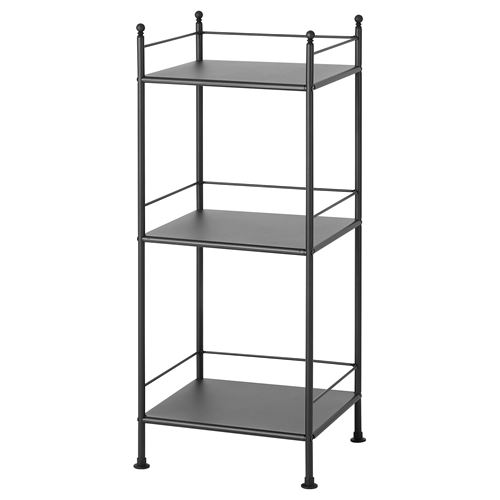 IKEA - FRÖSJÖN, shelving unit, black, 40x96 cm