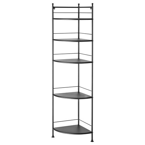 IKEA - FRÖSJÖN, shelving unit, black, 35x156 cm