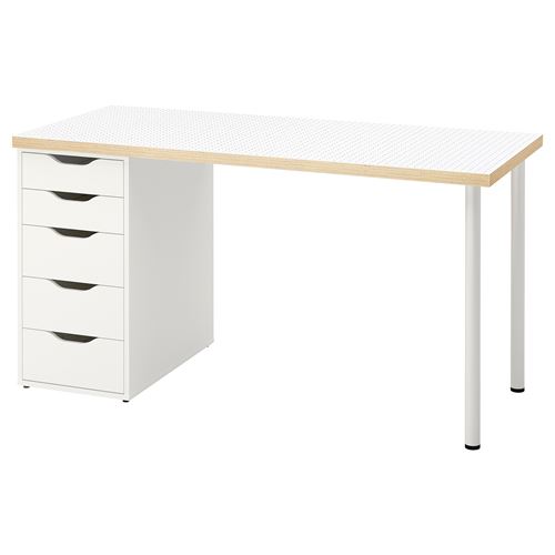IKEA - LAGKAPTEN/ALEX, desk, black-white, 140x60 cm